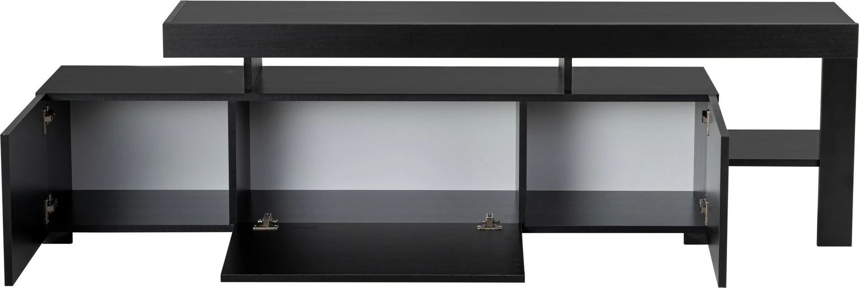 Komodë për TV Hanah Home, Beliz, ngjyrë dru e zezë