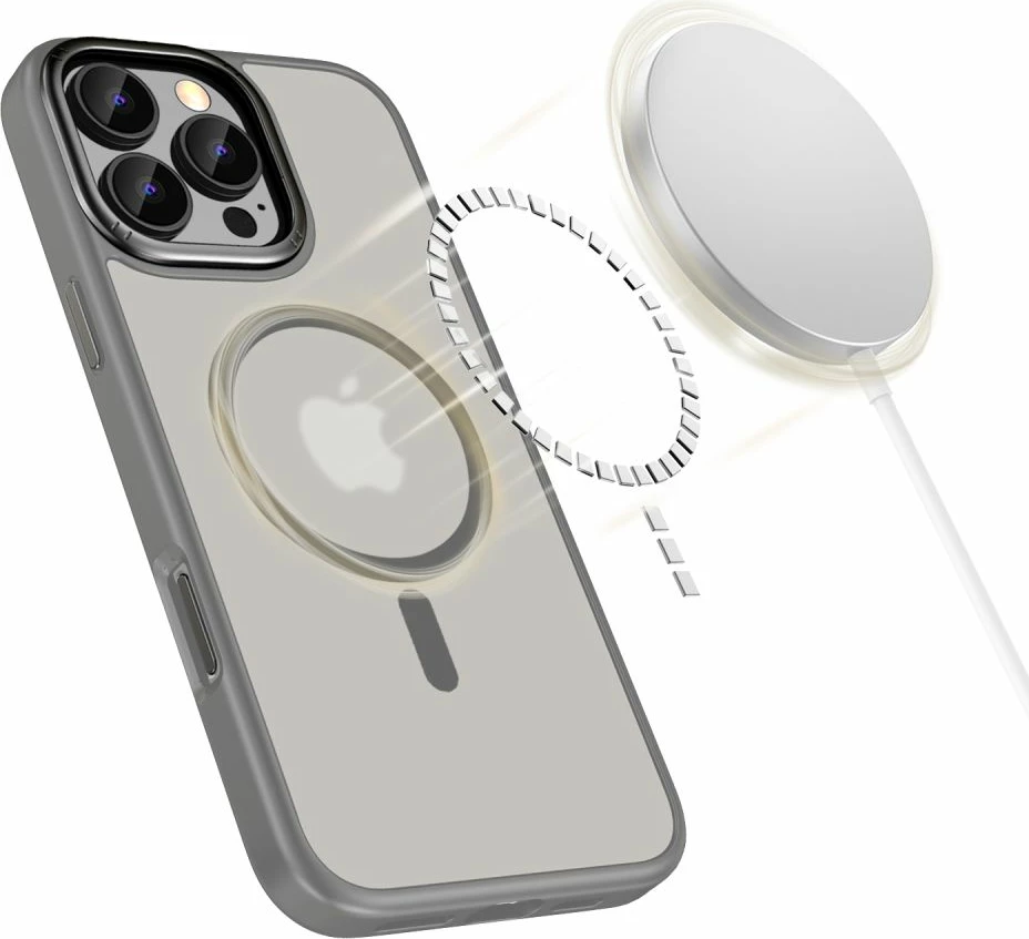 Mbështjellës Tech-Protect MagEdge për iPhone 16 Pro, MagSafe, titanium