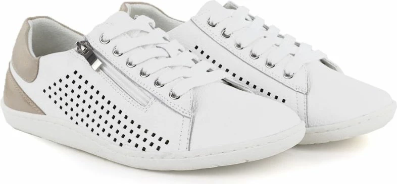 Këpucë lëkure barefoot për femra Gino Fabiani OL38-6, të bardha