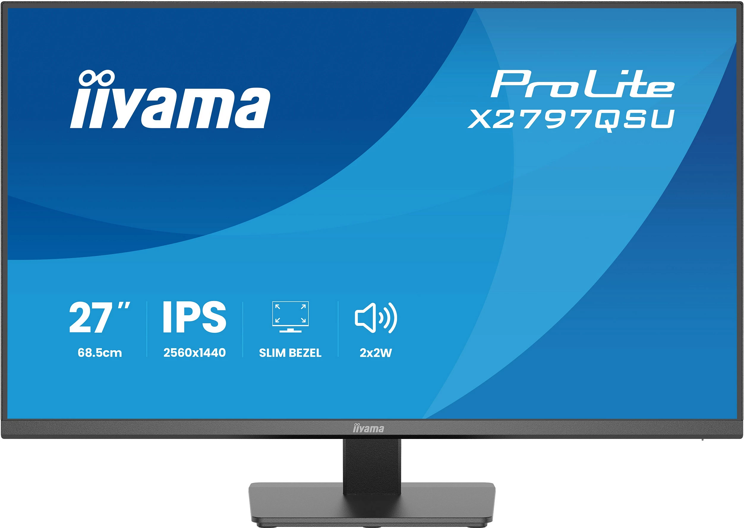 Monitor iiyama ProLite X2797QSU-B1, 27" IPS, QHD 2560x1440, FreeSync, i zi mat