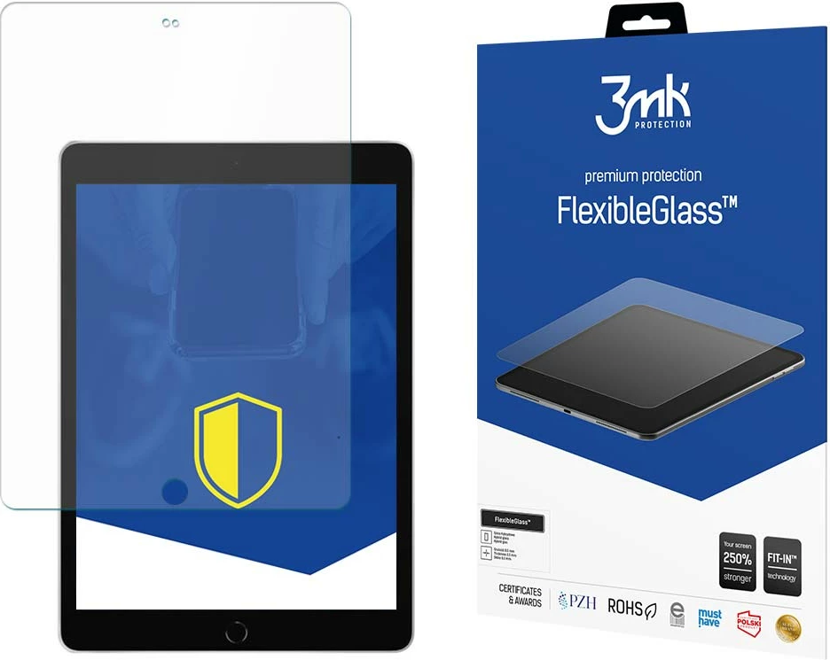 Xham mbrojtës hibrid 3mk FlexibleGlass për iPad 10.2" (7/8/9 gen), Transparent