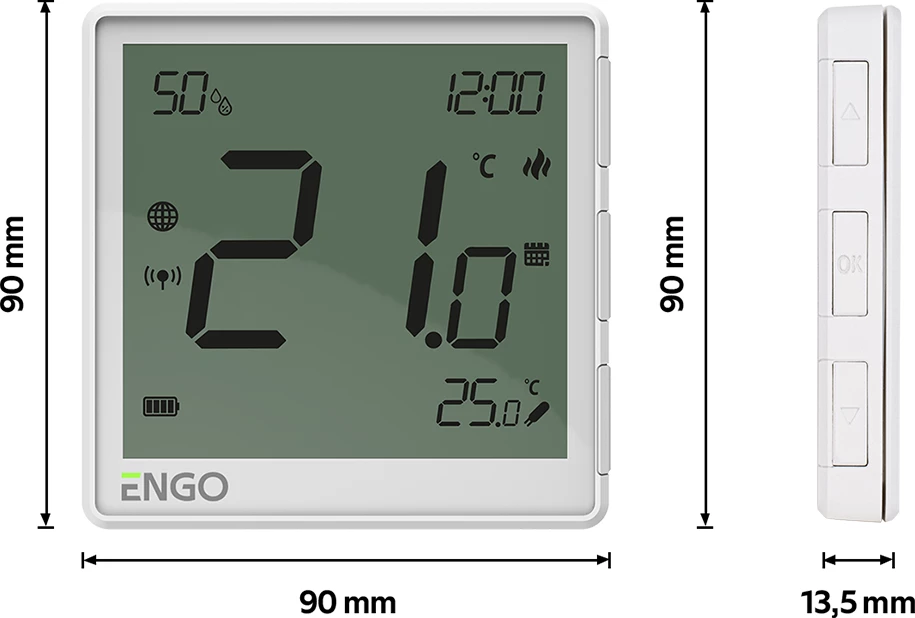 Termostat dhome EONEBATW 