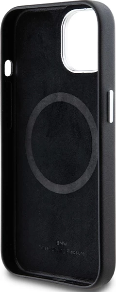 Mbështjellës BMW Signature Wrapped Metal MagSafe për iPhone 14/15/13, i zi