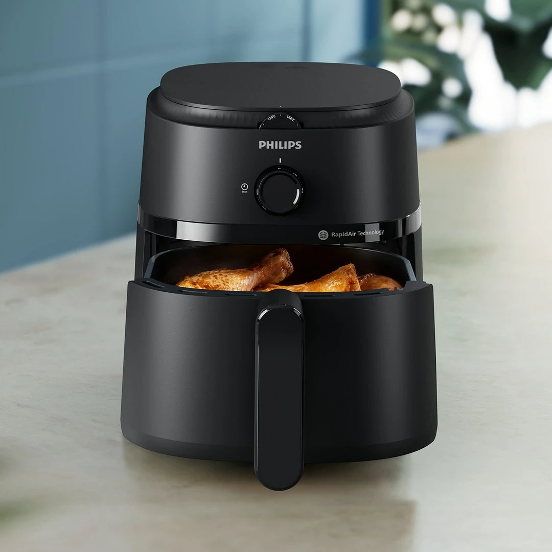 Furrë me ajër Philips NA120/00, 4.2 L, 1500 W, e zezë