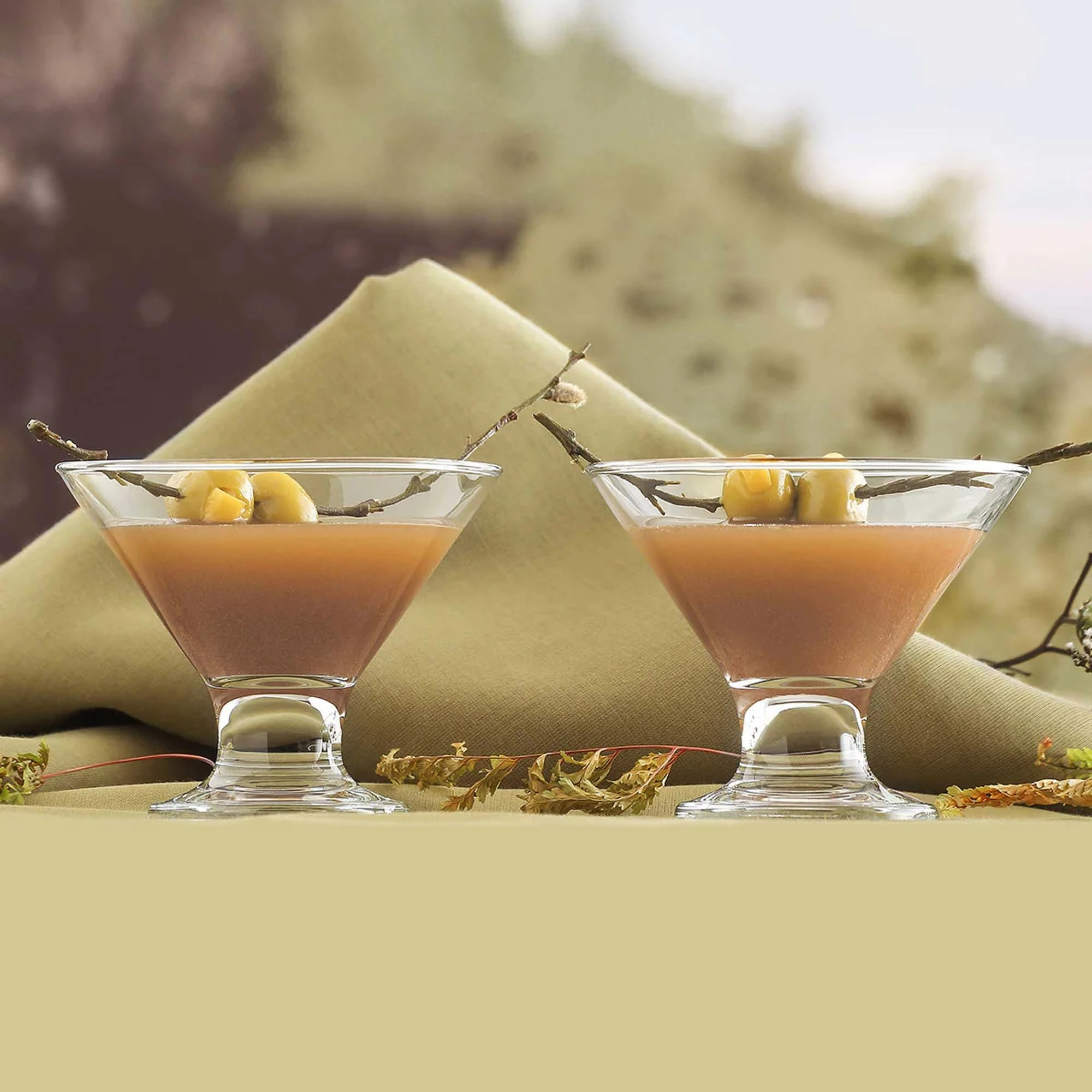 Kupë qelqi për akullore & ëmbëlsira LAV Florence 165 ml, transparente, set 12 copë