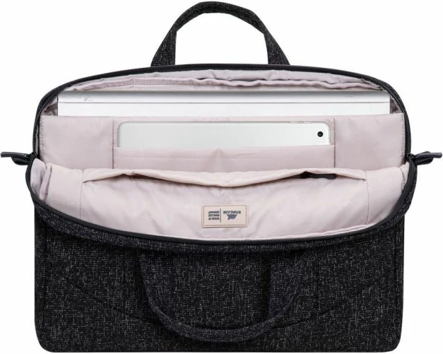 Çantë laptopi RIVACASE 7931 15.6 inç, e papërshkueshme nga uji, me rrip, e zezë