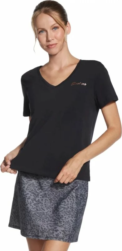 Maicë Skechers Signature V-Neck TP167-BLK, e zezë