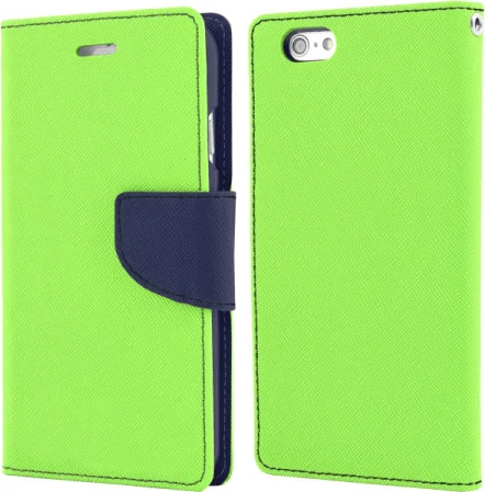 Mbështjellës flip HAVANA Fancy Diary për Samsung Galaxy A3 2017 A320, me xhepa për karta, jeshile/kaltër