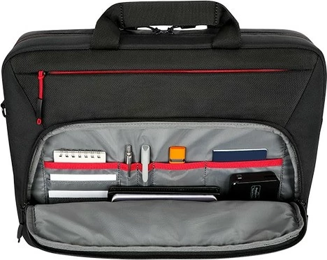 Mbështjellës Lenovo Essential Plus Topload 15.6 inç, i zi, me rrip supi