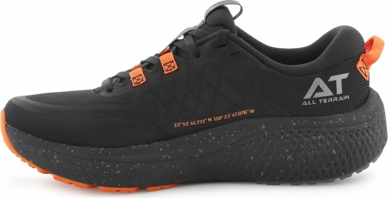 Atlete Skechers, të zeza-portokalli