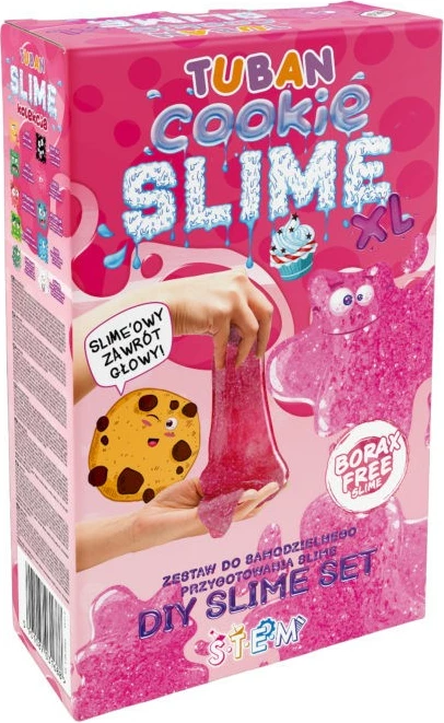 Set slime TUBAN Super Slime XL Cake, rozë, me aromë vanilje, DIY