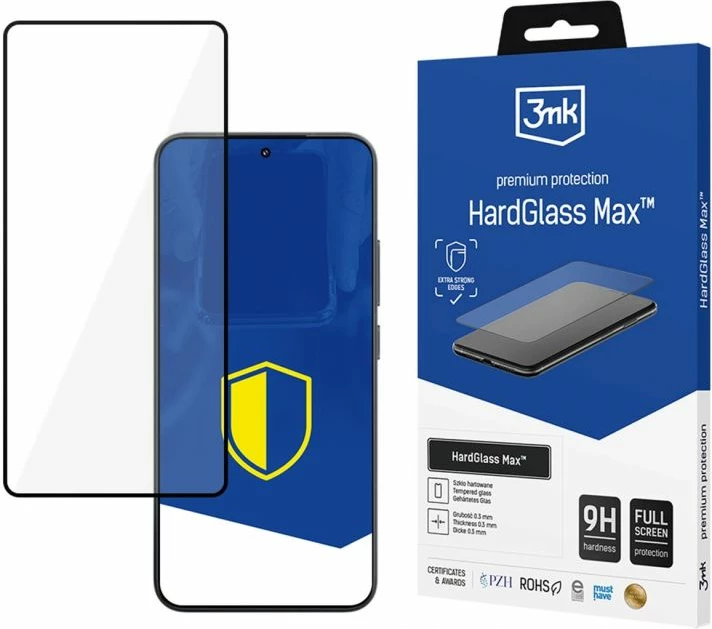 Mbrojtës xhami i fortë 3mk HardGlass Max për Xiaomi 15, i zi