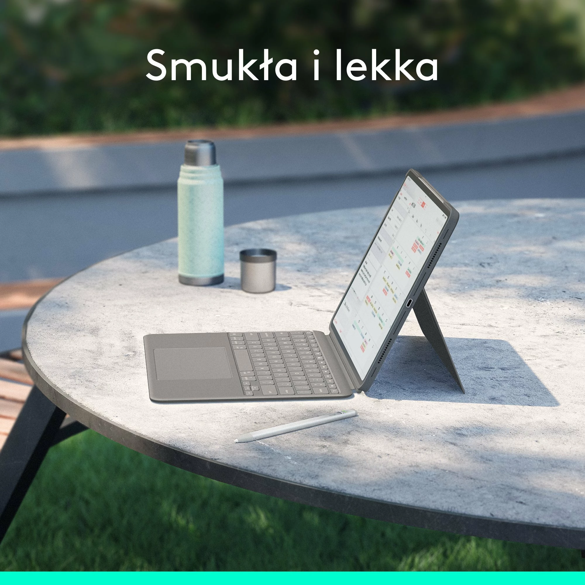 Tastierë me mbështjellës Logitech Combo Touch 920-012618 për iPad Air 13-inch (M2/M3, 2024/2025), Gri