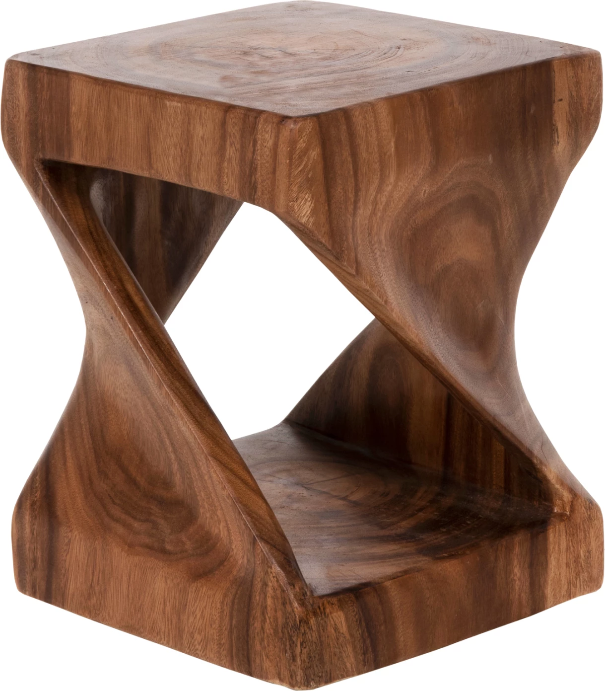 Karrige për bar GEBO, dru suar, ngjyrë arre, katrore, 35x35x46.5cm