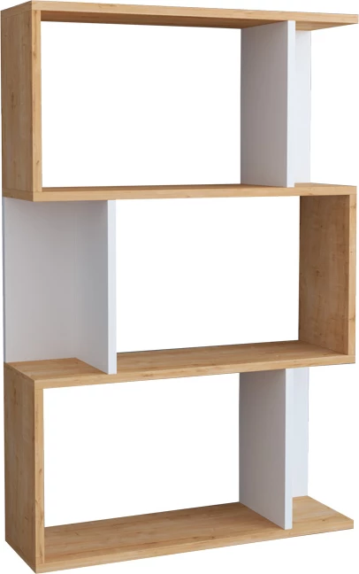 Raft librash Kadu, ngjyrë lisi-bardhë, 72x22x108cm