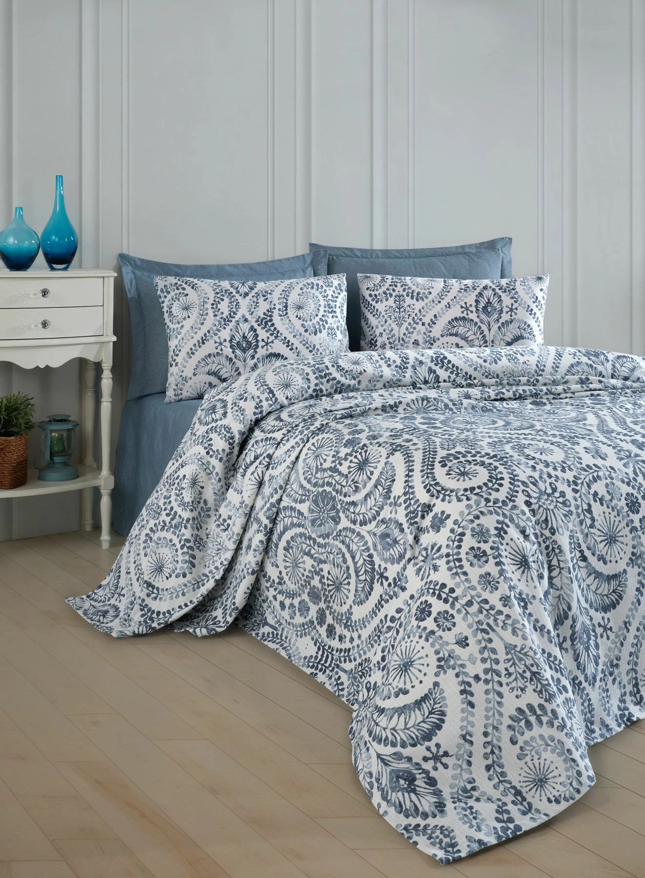 Pike teke L'Essentiel Linge de Maison, ngjyrë blu, Loop