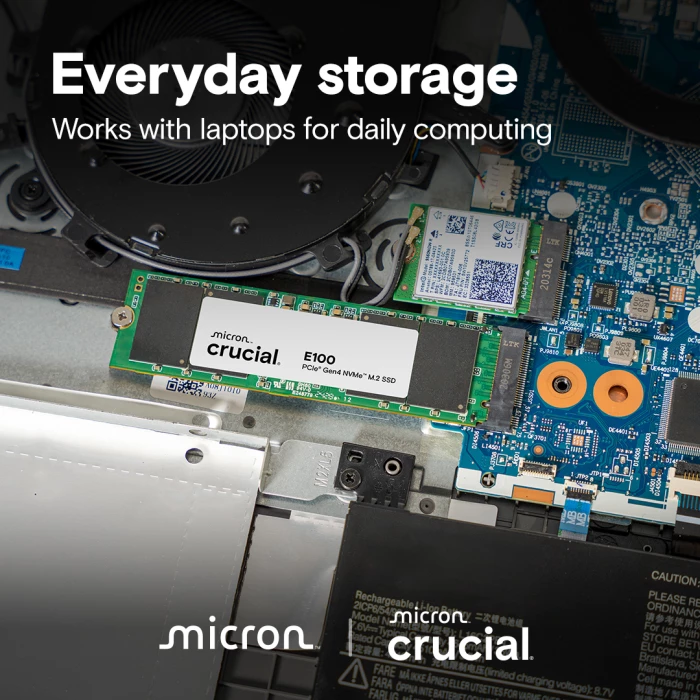 SSD Crucial E100 CT480E100SSD8 480GB PCIe Gen4 NVMe M.2 2280