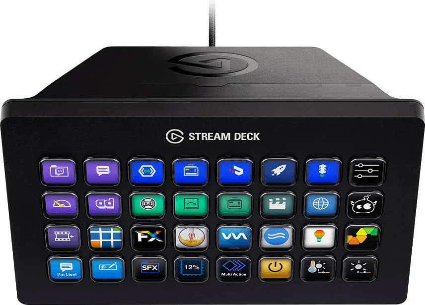 Tastaturë makro Elgato Stream Deck XL, 32 butona, USB, e zezë