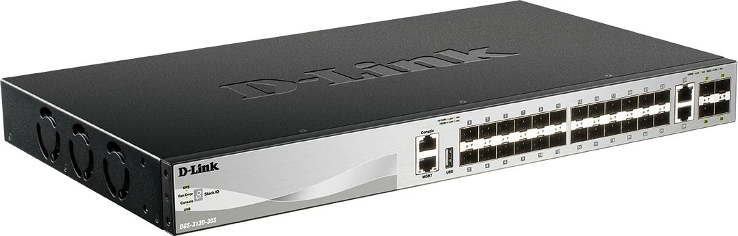 Switch D-Link DGS-3130-30S/E, 30 porta, L2+ Fiber Gigabit, i zi