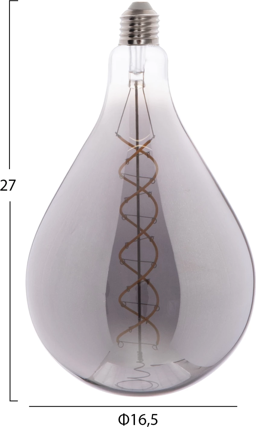 Llambë LED filament, ngjyrë tymi, FH4052.03, 8W, E27, 3000K, e zbehtë