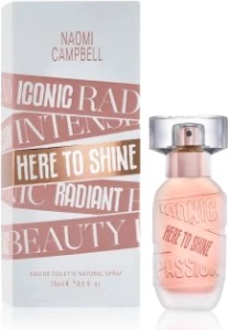 Eau de Toilette Naomi Cambell Here to Shine, 15 ml
