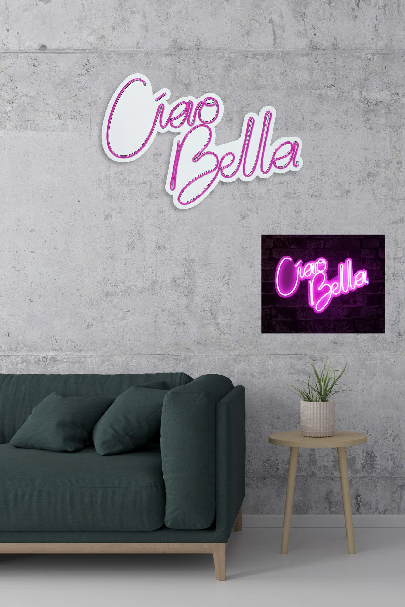Dekor dritash LED plastike, Ciao Bella, rozë