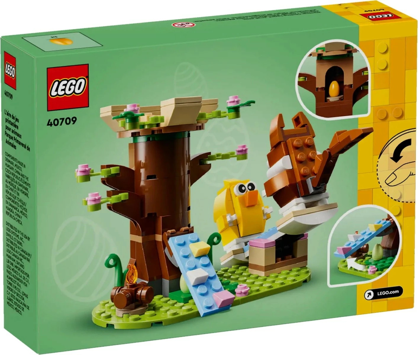 Set LEGO Spring Playground for Animals 40709, 172 pjesë, plastikë, shumëngjyrëshe