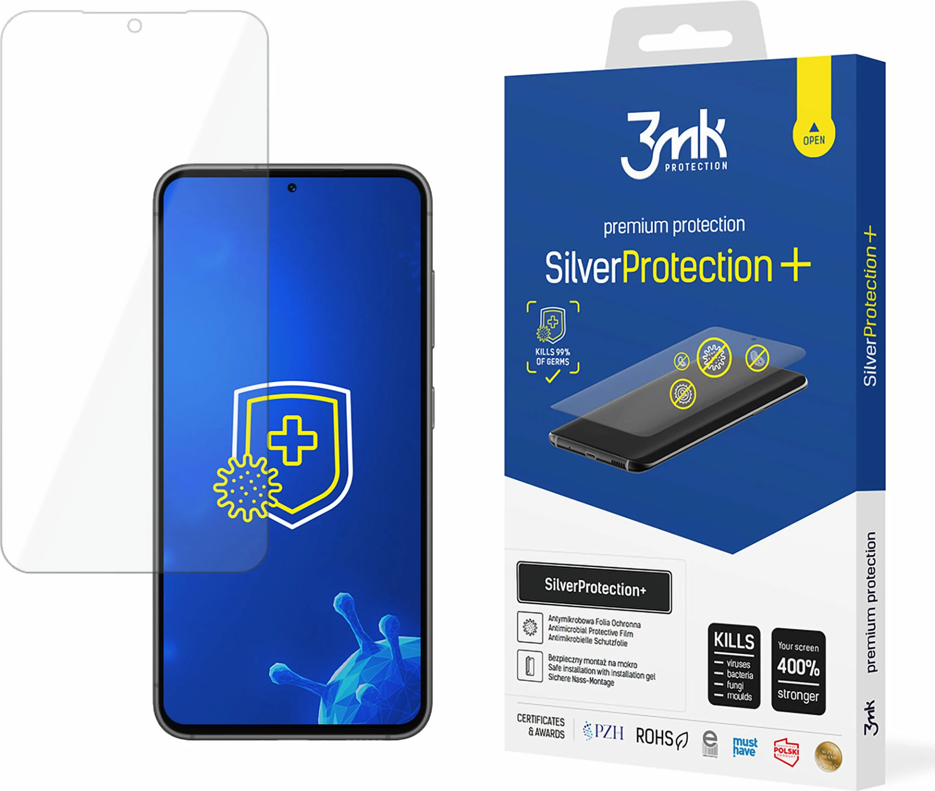 Folje mbrojtëse 3mk SilverProtection+ për Samsung Galaxy S24+