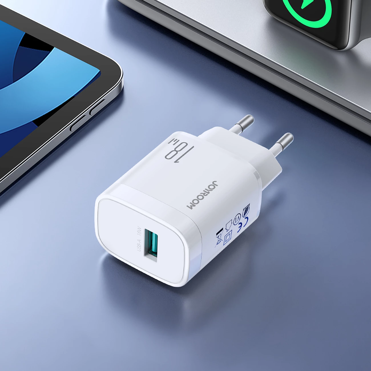 Karikues muri Joyroom JR-TF4 18W USB-A (PD/QC), i bardhë