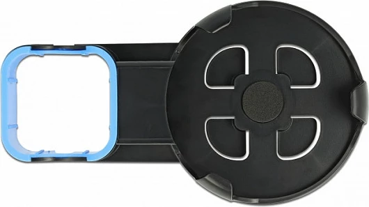 Mbajtëse muri DeLOCK për Echo Dot 3rd Gen, menaxhim kabllosh, e zezë/blu