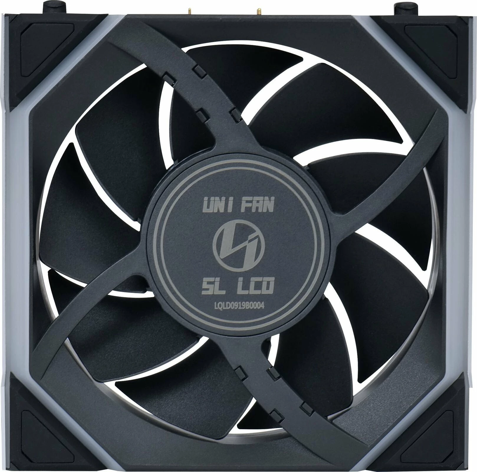 Ventilator ftohës për PC Lian Li UNI FAN SL Wireless LCD 120 3-pack 12SLLCD1W3B 120mm, zi