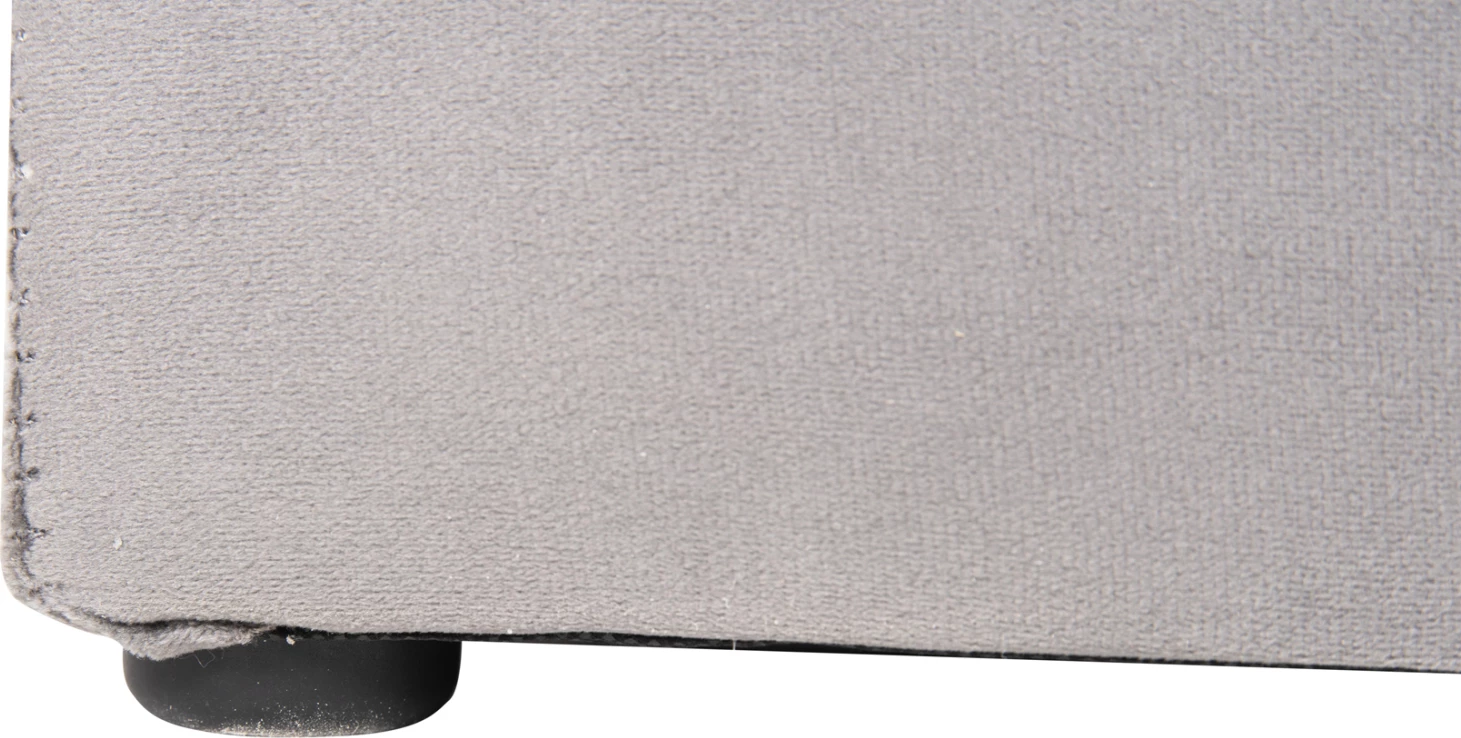 Karrige për bar me hapësirë ruajtjeje PUNK FH279.11, kadife gri, 90x50x50H cm