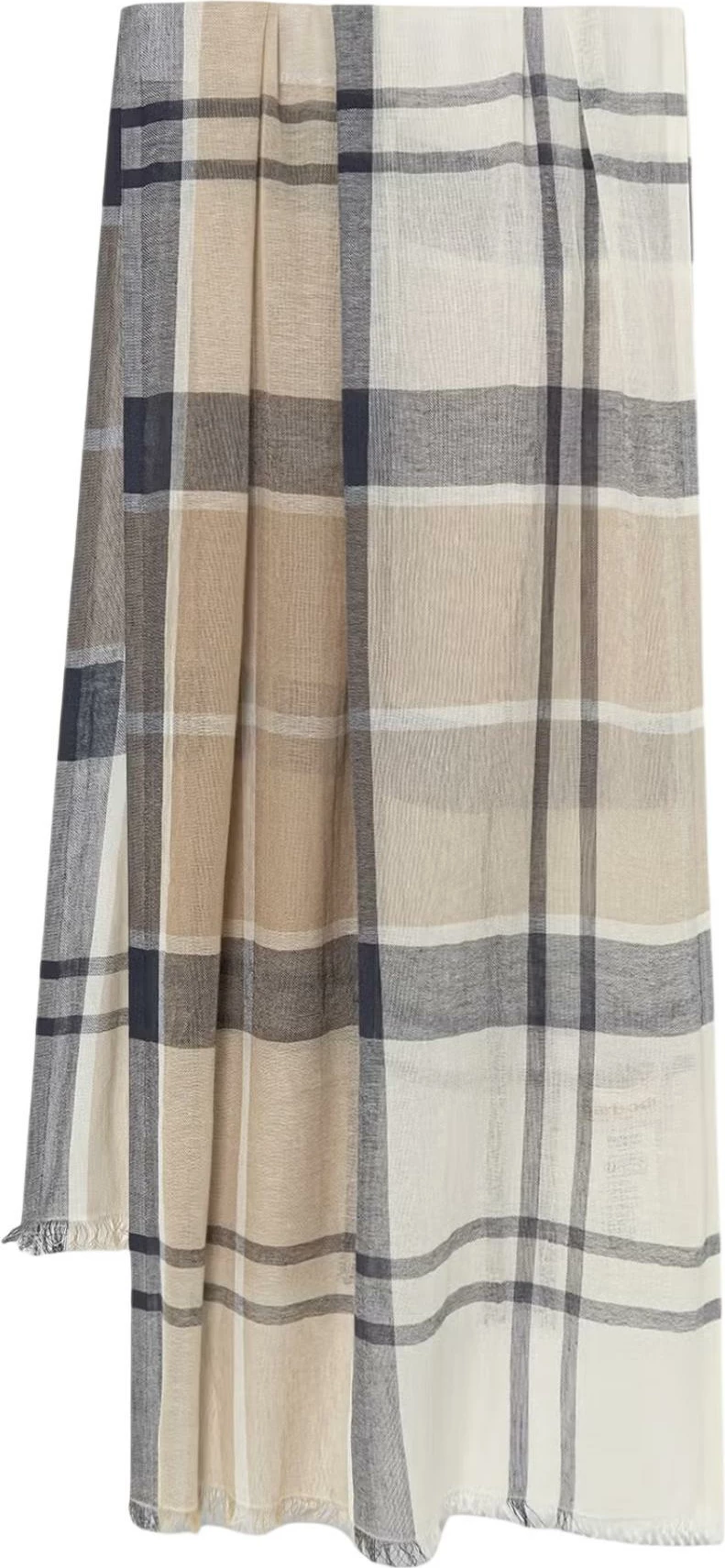 Shall për femra Barbour Abigail Tartan LSC0442, krem