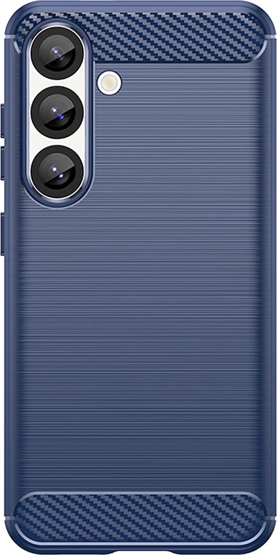 Mbështjellës Hurtel Carbon Case për iPhone 16e, silikon, kaltër