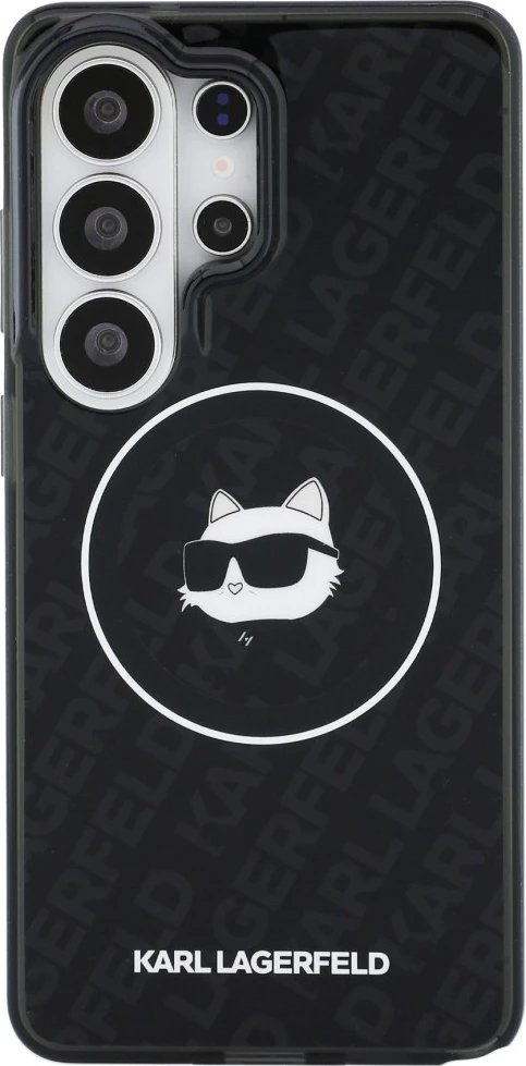 Mbështjellës Karl Lagerfeld IML Repeated Choupette MagSafe për Samsung Galaxy S26 Ultra, i zi, në kuti