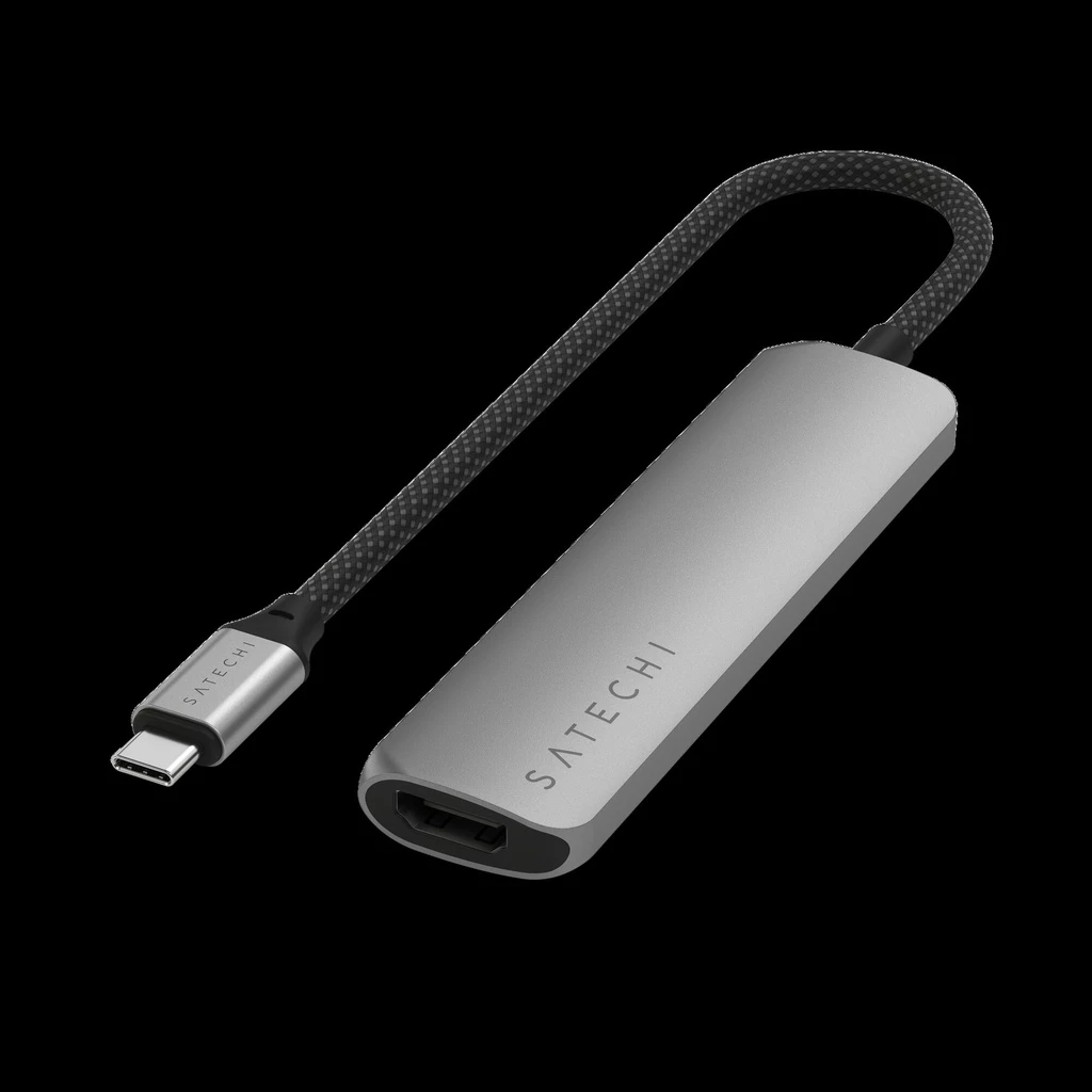Satechi 4-in-1 USB-C Slim Multiport Adapter 4K - Space Grey
