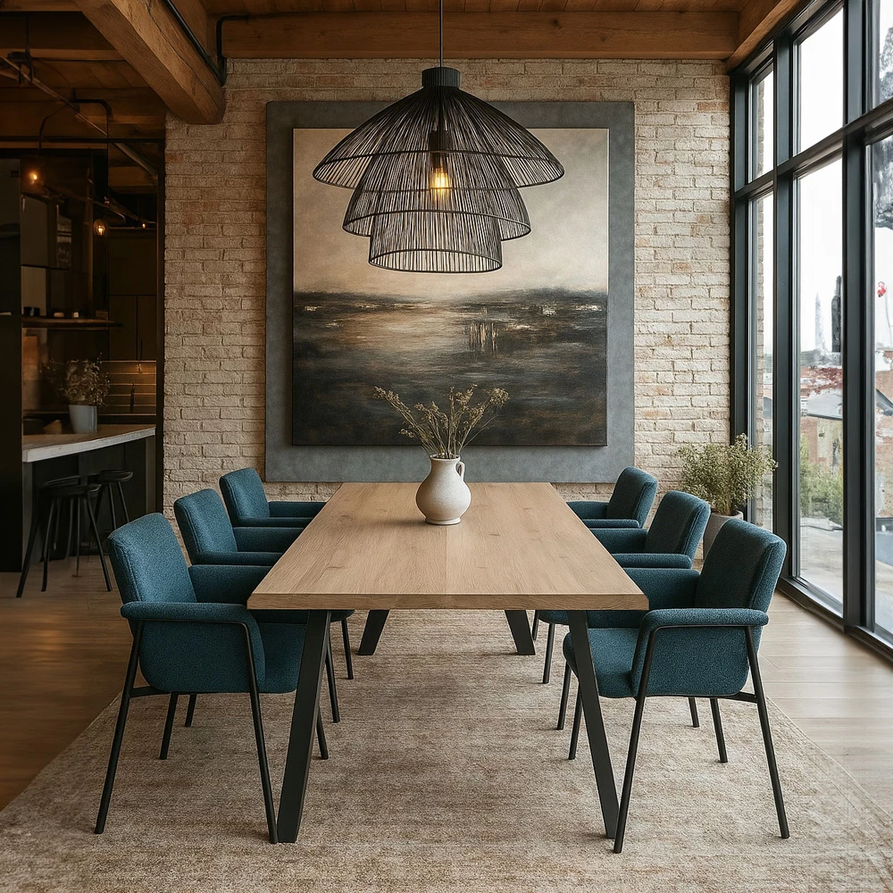 Tavolinë Brick-Urban, natyrale, 180x90x75cm