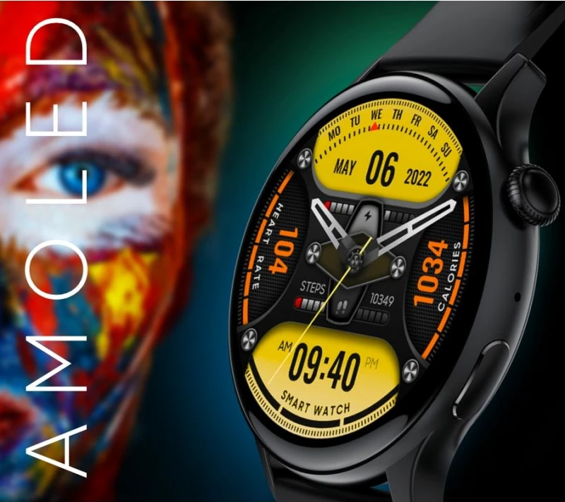 Smartwatch RUBICON uniseks, e zezë