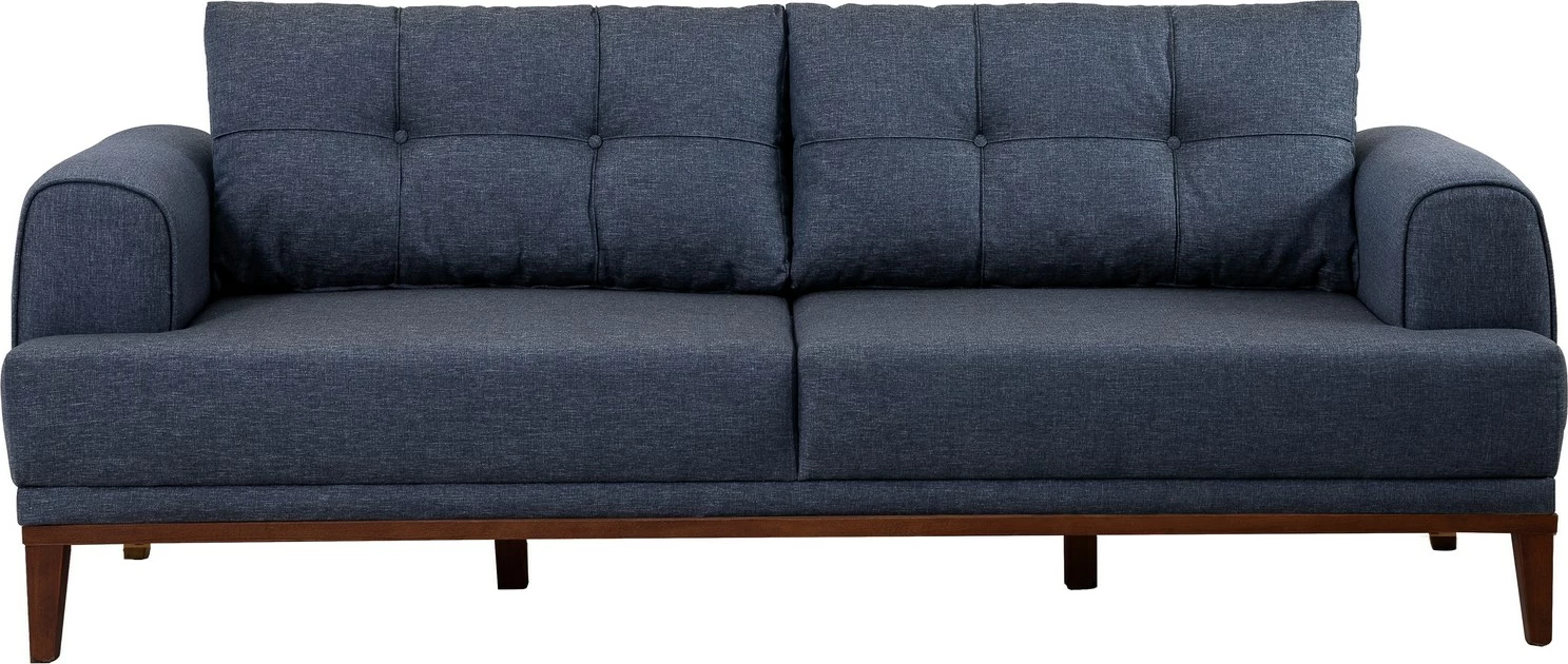 Set divanësh Atelier del Sofa, Vina, ngjyrë kaltër e errët, dru arre