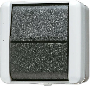 Ndërprerës kryq Jung 807 W AP/WD, montim sipërfaqësor, gri/bardhë