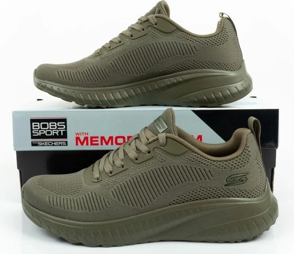 Atlete meshkujsh Skechers Bobs Squad Chaos, light olive [Madhësia: 43]