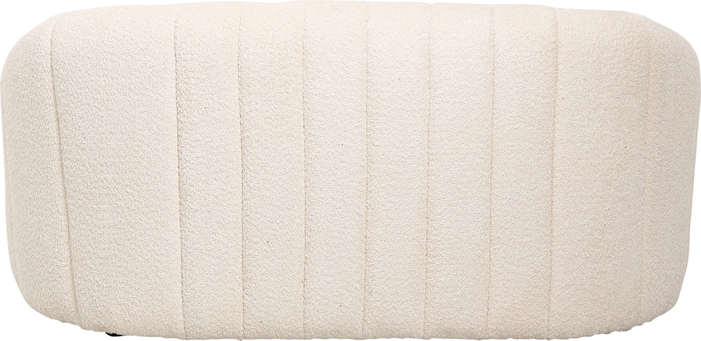 Divan dy ulës MOBY, pëlhurë boucle ecru, FH9595.06, 148x83x66H cm