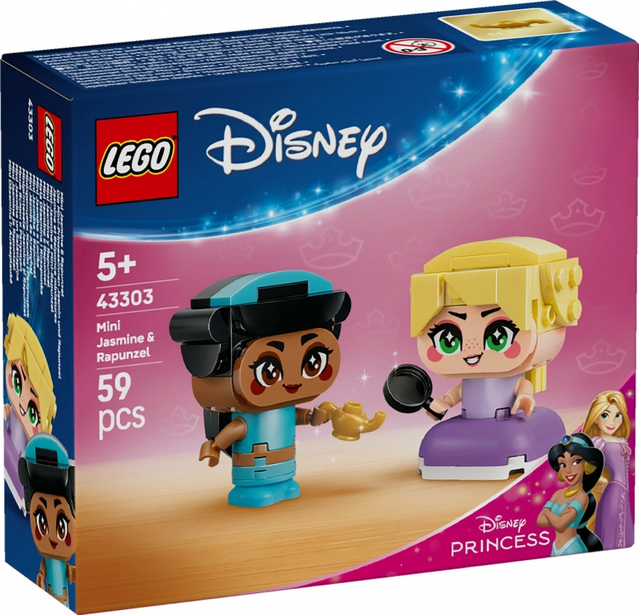 Set LEGO Disney Princess 43303 Mini Jasmine & Rapunzel 59 copa
