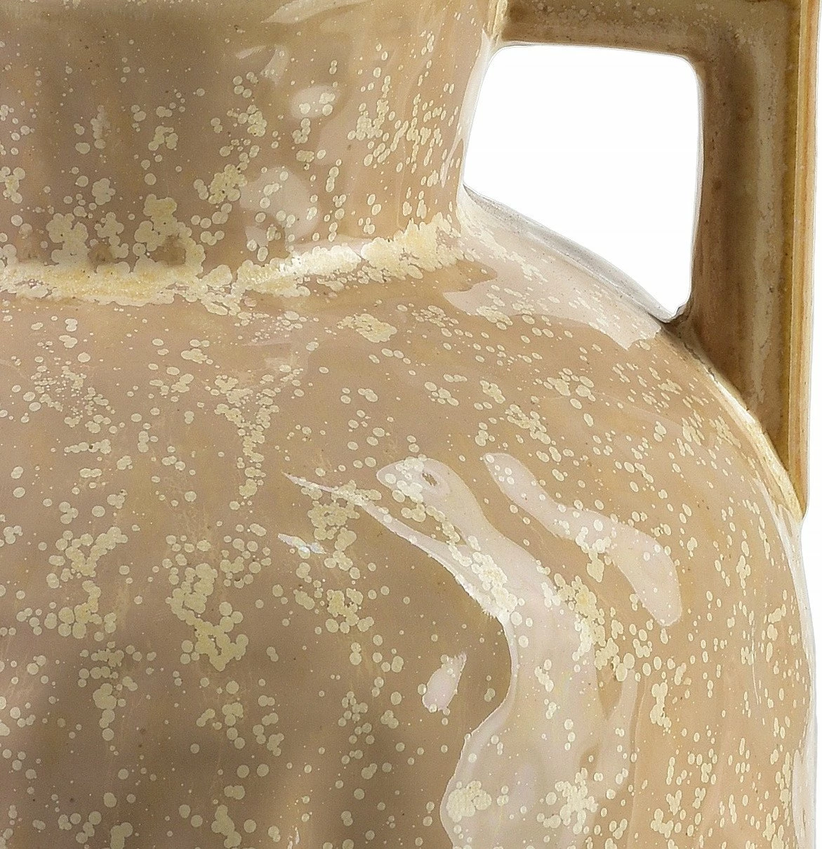 Vazë NoName Arina Beige, qeramike 8x18x20.5 cm, bezhe