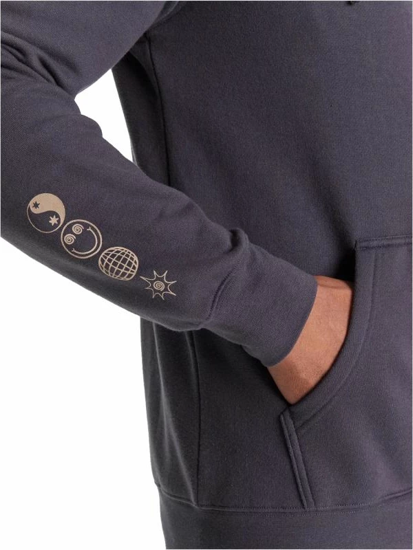 Duks me kapuq Quiksilver për meshkuj, navy blue [Madhësia: XL]