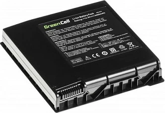 Bateri laptopi Green Cell për Asus G74/G74S/G74J, 14.4V 4400mAh, e zezë
