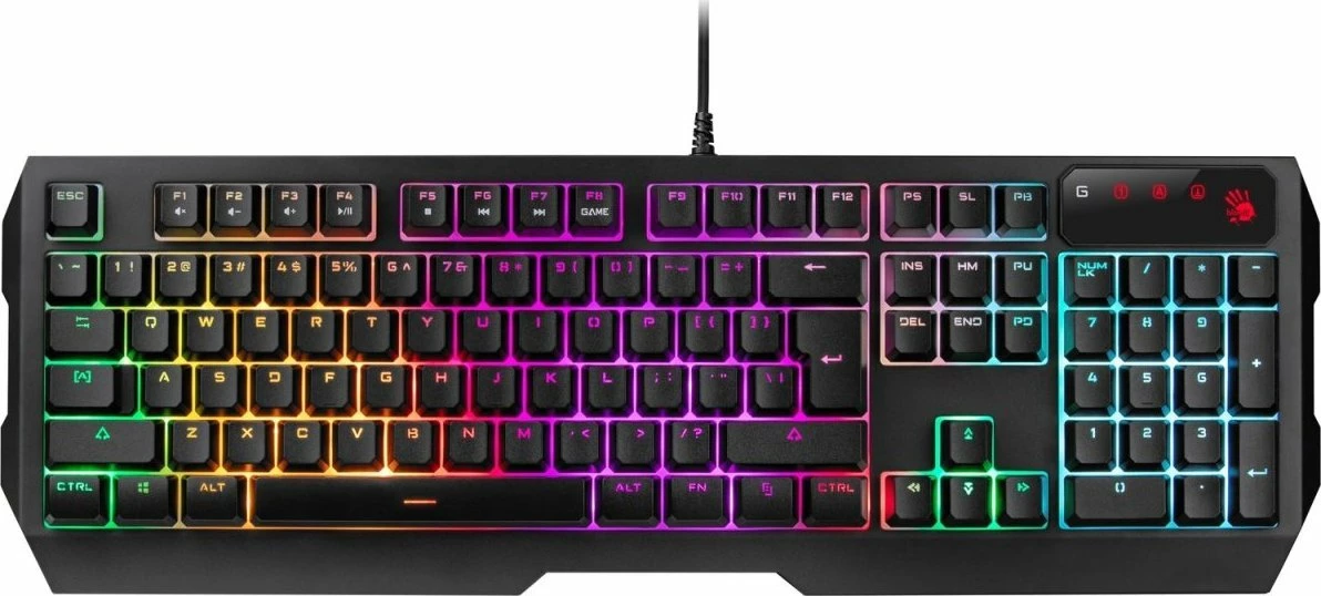 Set gaming tastierë + Maus + Mauspad A4Tech Bloody B1700, RGB, 6000 DPI, e zezë