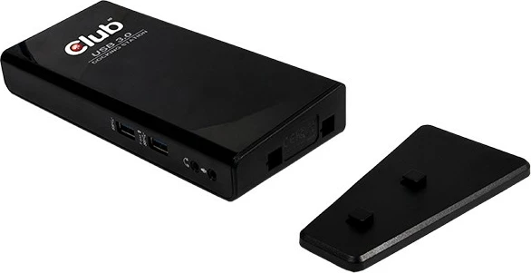 Docking station Club3D USB 3.0, 4xUSB2, 2xUSB3, HDMI, DVI, e zezë