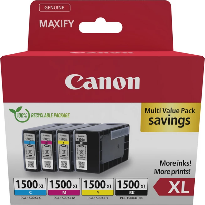 Set kartrixh boje, Canon PGI-1500XL, XL, BK/C/M/Y