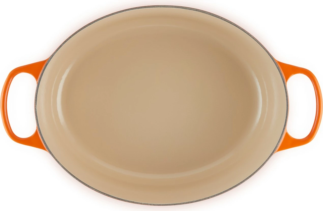 Tenxhere Le Creuset Signature 7.5L ovale, gize, portokalli